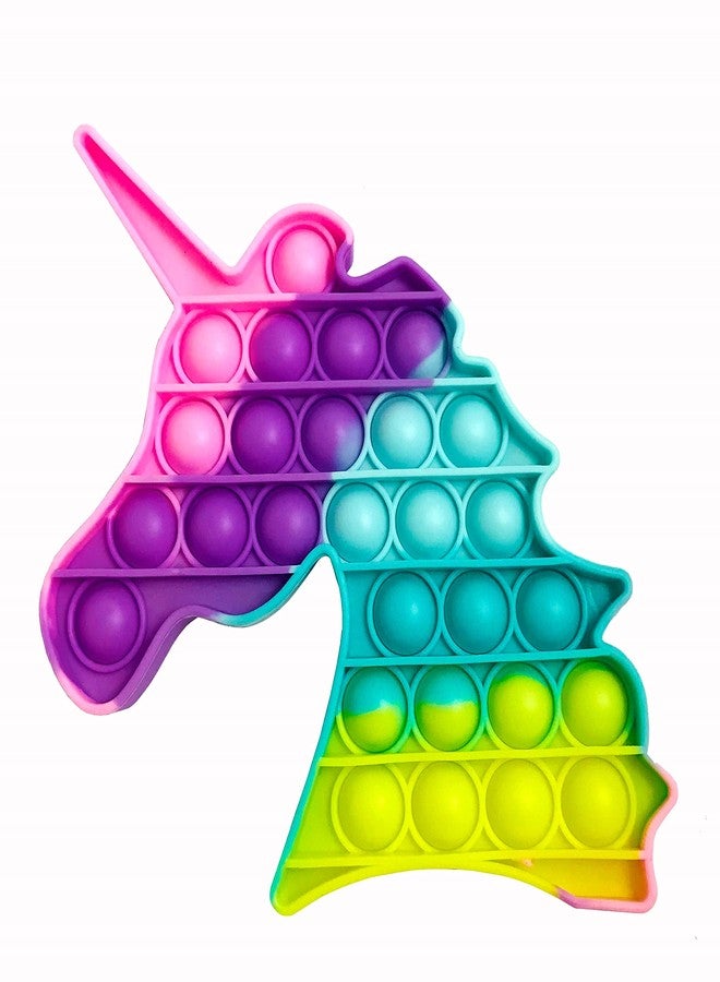 Evisha Pop It Fidget Toy Push Pop Bubble Stress Anxiety Fidget Sensory for Autism Stress Relief Toy Unicorn - Image 1